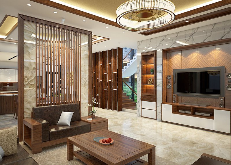 Lưu ý khi đặt vách ngăn gỗ óc chó