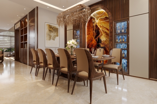 Bộ bàn ăn gỗ óc chó hiện đại: Mẫu mã thịnh hành và kinh nghiệm chọn mua