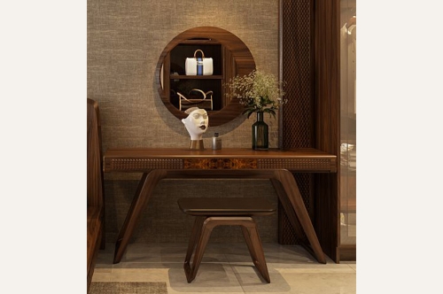 Bàn trang điểm bằng gỗ óc chó BTĐ-15