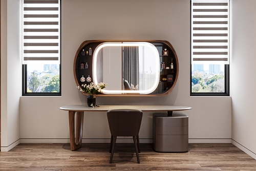 Bàn trang điểm gỗ óc chó BTĐ-19