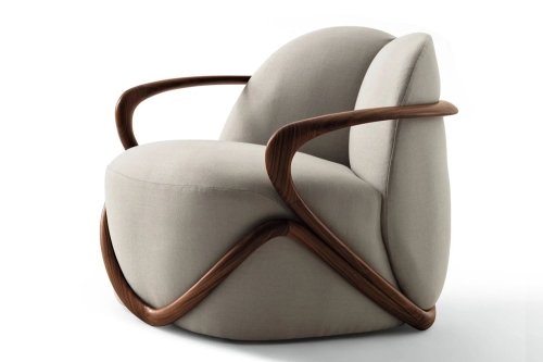 Ghế thư giãn gỗ óc chó mẫu 10