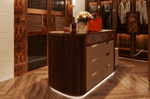 Tủ phụ kiện gỗ óc chó mẫu 06