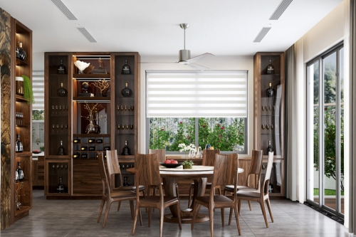 Tủ rượu gỗ óc chó TR-02