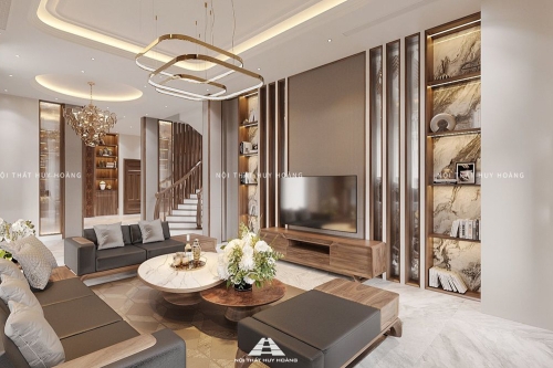 Tủ trang trí gỗ óc chó mẫu TPK-07