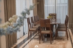 Thiết kế nội thất gỗ óc chó biệt thự Nguyệt Quế Vinhomes Riverside The Harmony