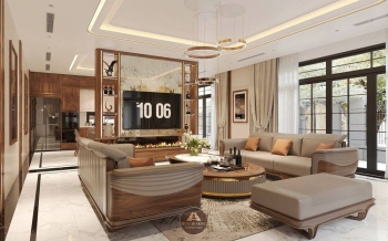 THIẾT KẾ NỘI THẤT GỖ ÓC CHÓ BIỆT THỰ QUẢNG BÌNH