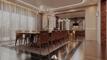 Thiết kế nội thất gỗ óc chó biệt thự Sala, Quận 2, TP Hồ Chí Minh
