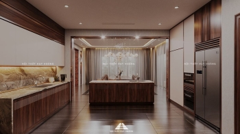 Thiết kế nội thất gỗ óc chó biệt thự Sala, Quận 2, TP Hồ Chí Minh
