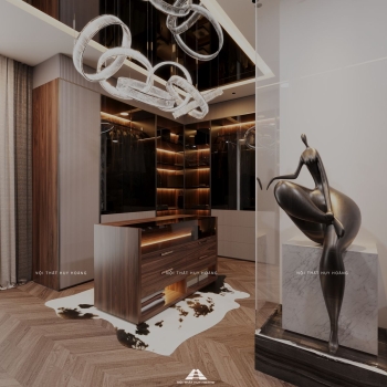 Thiết kế nội thất gỗ óc chó biệt thự Sala, Quận 2, TP Hồ Chí Minh