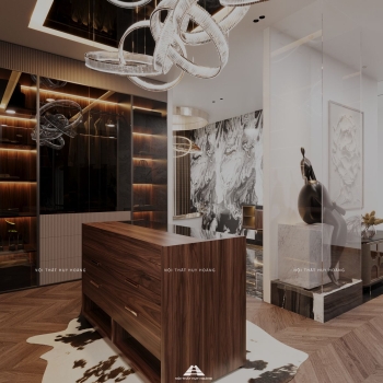 Thiết kế nội thất gỗ óc chó biệt thự Sala, Quận 2, TP Hồ Chí Minh