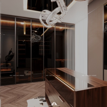 Thiết kế nội thất gỗ óc chó biệt thự Sala, Quận 2, TP Hồ Chí Minh