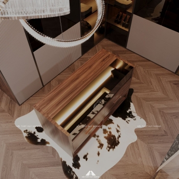 Thiết kế nội thất gỗ óc chó biệt thự Sala, Quận 2, TP Hồ Chí Minh