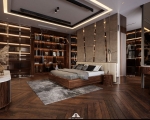 Thiết kế nội thất gỗ óc chó biệt thự Sala, Quận 2, TP Hồ Chí Minh