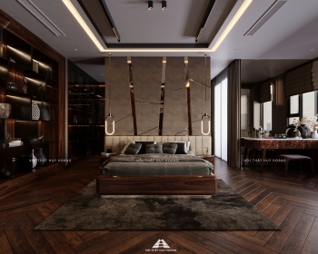 Thiết kế nội thất gỗ óc chó biệt thự Sala, Quận 2, TP Hồ Chí Minh
