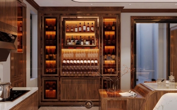 Thiết kế và thi công nội thất gỗ óc chó biệt thự Thanh Hóa