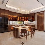 Thiết kế và thi công nội thất gỗ óc chó biệt thự Thanh Hóa