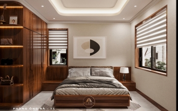 Thiết kế và thi công nội thất gỗ óc chó biệt thự Thanh Hóa