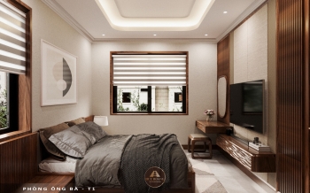 Thiết kế và thi công nội thất gỗ óc chó biệt thự Thanh Hóa