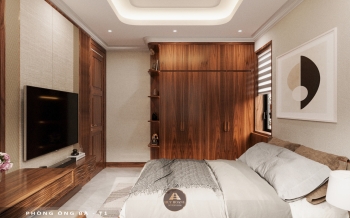 Thiết kế và thi công nội thất gỗ óc chó biệt thự Thanh Hóa