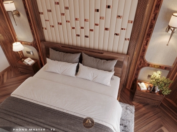 Thiết kế và thi công nội thất gỗ óc chó biệt thự Thanh Hóa