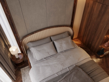 Thiết kế và thi công nội thất gỗ óc chó biệt thự Thanh Hóa