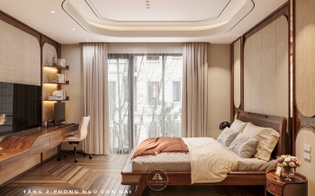 Thiết kế và thi công nội thất gỗ óc chó biệt thự Thanh Hóa