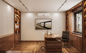 Thiết kế và thi công nội thất gỗ óc chó biệt thự Thanh Hóa