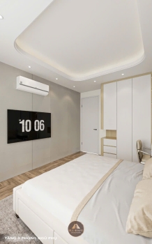 Thiết kế nội thất gỗ óc chó biệt thự Thủ Đức