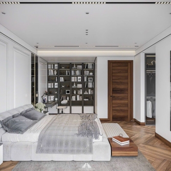 Thiết kế nội thất biệt thự song lập đẹp, ấn tượng tại Nam Từ Liêm