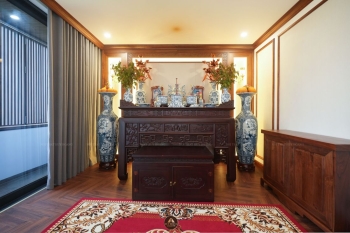 THIẾT KẾ NỘI THẤT GỖ ÓC CHÓ VILLA MỸ ĐÌNH