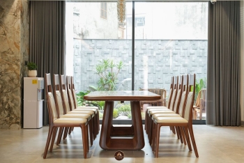 THIẾT KẾ NỘI THẤT GỖ ÓC CHÓ VILLA MỸ ĐÌNH