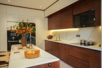 THIẾT KẾ NỘI THẤT GỖ ÓC CHÓ VILLA MỸ ĐÌNH