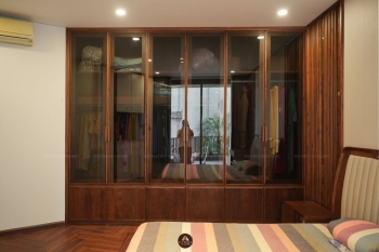 THIẾT KẾ NỘI THẤT GỖ ÓC CHÓ VILLA MỸ ĐÌNH