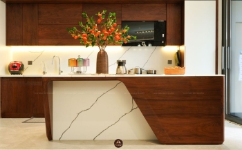 THIẾT KẾ NỘI THẤT GỖ ÓC CHÓ VILLA MỸ ĐÌNH