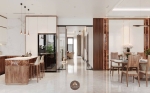 Dự án thiết kế và thi công nội thất gỗ óc chó villa Hải Phòng