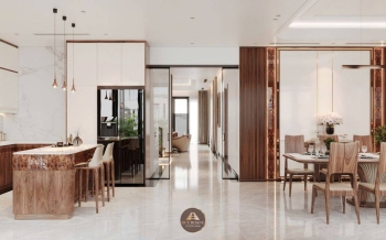 Dự án thiết kế và thi công nội thất gỗ óc chó villa Hải Phòng