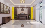 Dự án thiết kế và thi công nội thất gỗ óc chó villa Hải Phòng