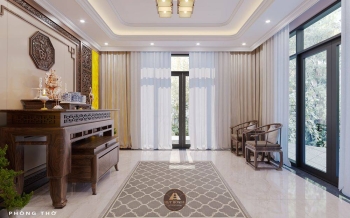 Dự án thiết kế và thi công nội thất gỗ óc chó villa Hải Phòng