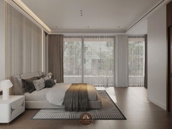 THIẾT KẾ NỘI THẤT GỖ ÓC CHÓ VILLA MIÊU NHA