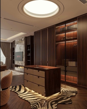 THIẾT KẾ NỘI THẤT GỖ ÓC CHÓ VILLA MIÊU NHA
