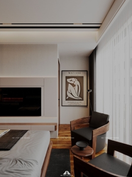 Thiết kế nội thất gỗ óc chó biệt thự Vinhomes Riverside