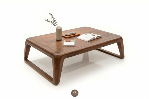 Bàn trà gỗ óc chó mẫu 08