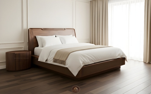 Giường ngủ gỗ óc chó Romance 5