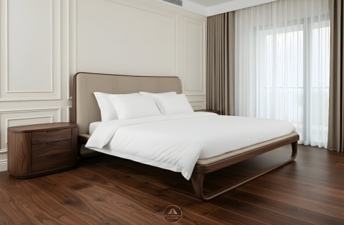 Giường ngủ gỗ óc chó Romance 8