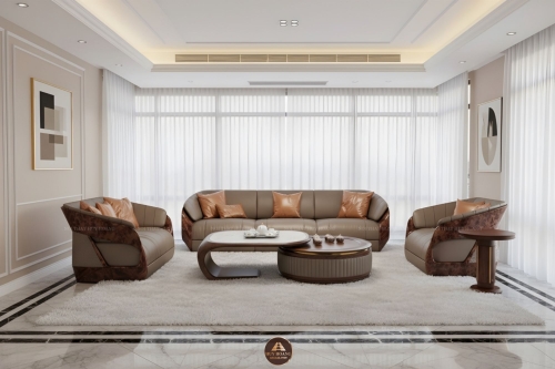 Sofa gỗ óc chó Avalon 45