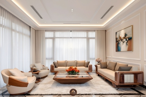 Sofa gỗ óc chó Avalon 48