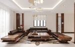 Bộ sofa gỗ óc chó nhập khẩu Avalon Balance 01