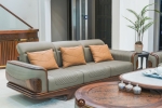 Bộ sofa gỗ óc chó hiện đại Avalon Curve