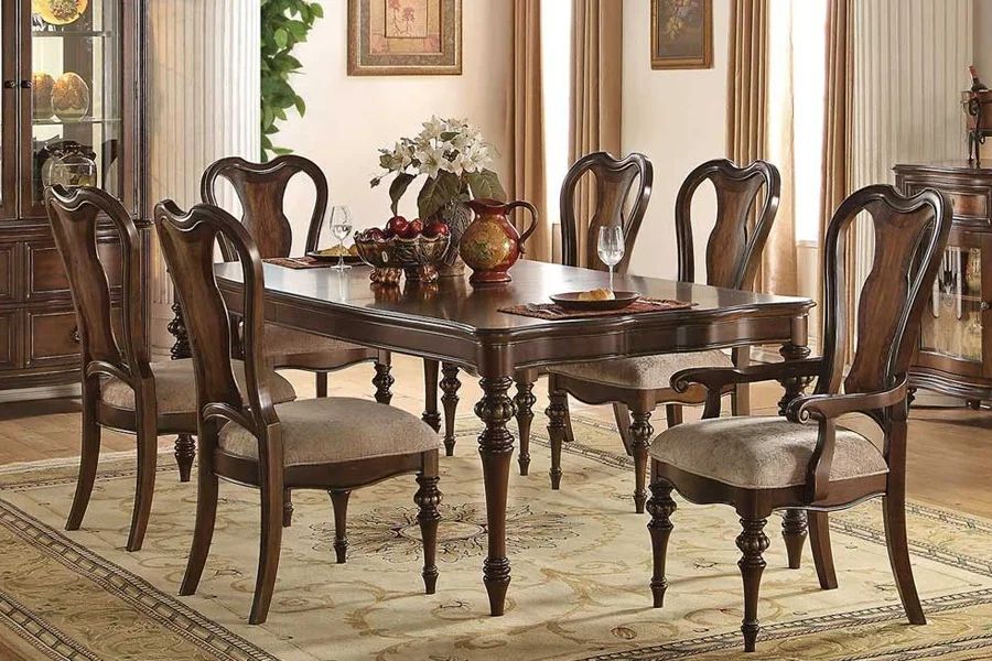 Bàn Ăn Gỗ Óc Chó Indochine – Sự Giao Thoa Giữa Cổ Điển Và Hiện Đại