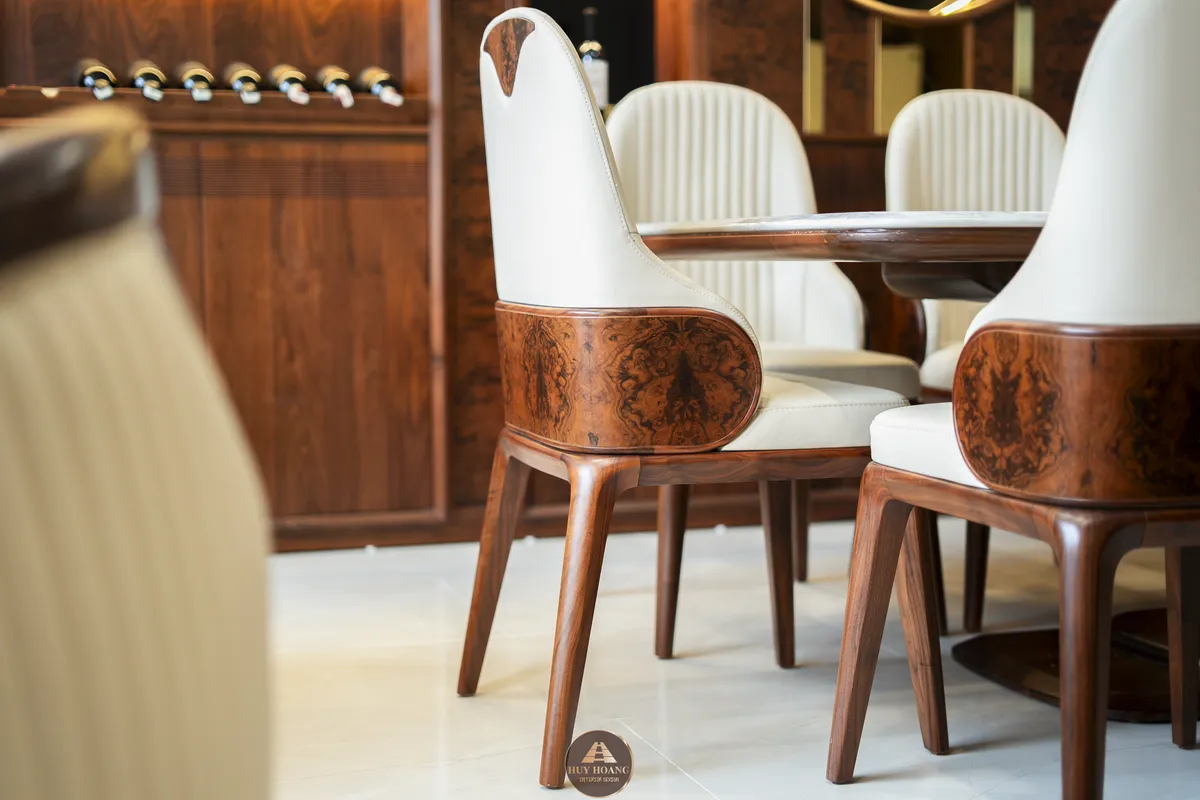 Thiết kế thi công nội thất gỗ óc chó Amber House – Không gian sống chuẩn nghỉ dưỡng